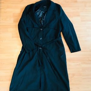 Black Belted Duster Jacket by Brave Soul